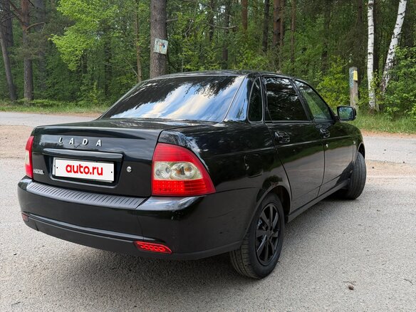 2009 Lada (ВАЗ) Priora I, чёрный - вид 1