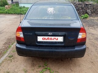 2007 Hyundai Accent ТагАЗ II, чёрный, 220000 рублей, вид 3
