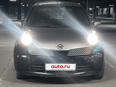 2002 Nissan March III (K12), серебристый, 185000 рублей, вид 3