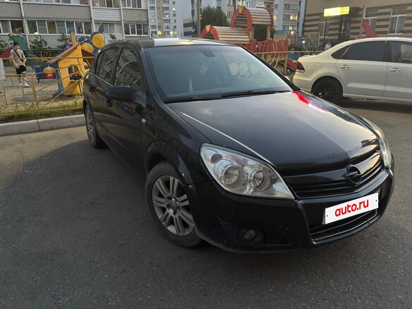 2007 Opel Astra H Рестайлинг, чёрный, 440000 рублей
