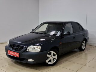 2008 Hyundai Accent ТагАЗ II, чёрный, 330000 рублей, вид 1
