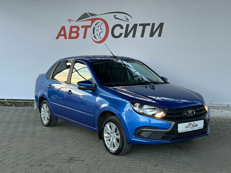 2022 Lada (ВАЗ) Granta I Рестайлинг, синий, 700000 рублей, вид 3