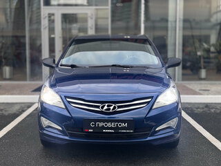 2015 Hyundai Solaris I Рестайлинг, синий, 825000 рублей, вид 3