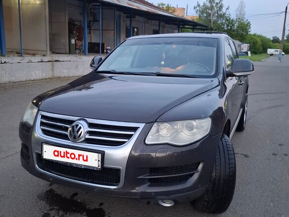 2007 Volkswagen Touareg I Рестайлинг, чёрный, 1250000 рублей