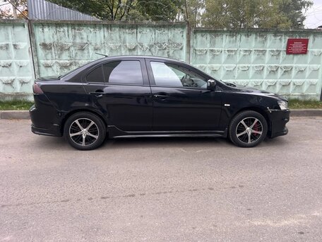 2008 Mitsubishi Lancer X, чёрный, 430000 рублей, вид 3