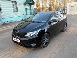 2017 Kia Rio III Рестайлинг, чёрный, 1280000 рублей, вид 2