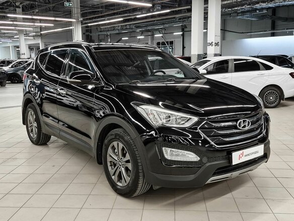 2014 Hyundai Santa Fe III, чёрный - вид 2