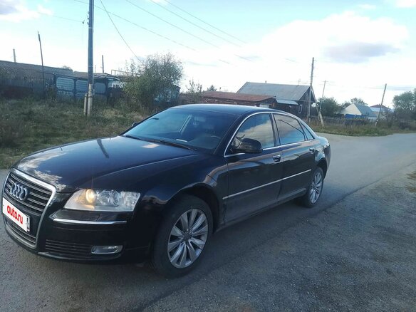 2009 Audi A8 Long II (D3) Рестайлинг 2, чёрный
