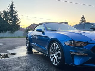 2019 Ford Mustang VI Рестайлинг, синий, 2800000 рублей, вид 2