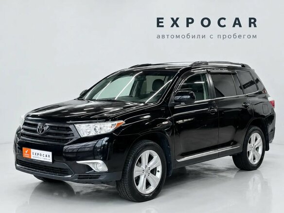 2013 Toyota Highlander II (XU40) Рестайлинг, чёрный, 1820000 рублей