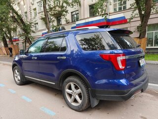 2018 Ford Explorer V Рестайлинг 2, синий, 3150000 рублей, вид 2