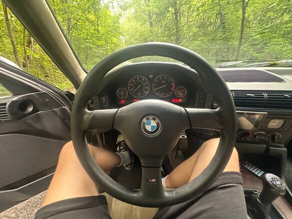 1990 BMW 5 серии 525i III (E34), чёрный - вид 6