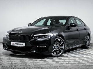 2017 BMW 5 серии 540i xDrive VII (G30/G31/G38), чёрный, 4280000 рублей, вид 1