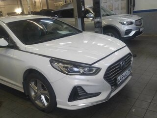 2018 Hyundai Sonata VII (LF) Рестайлинг, белый, 1580000 рублей, вид 2