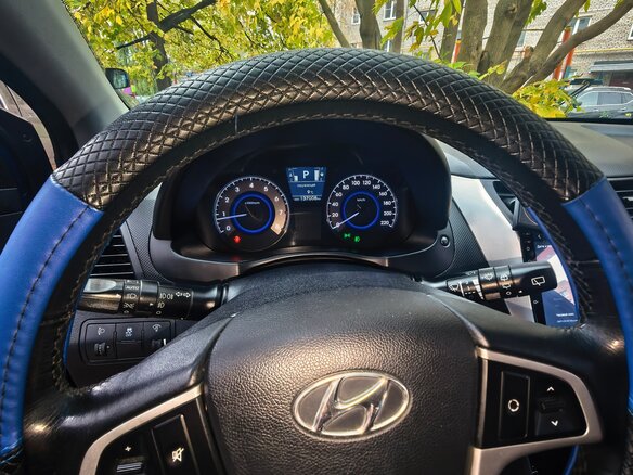 2014 Hyundai Solaris I Рестайлинг, синий - вид 6