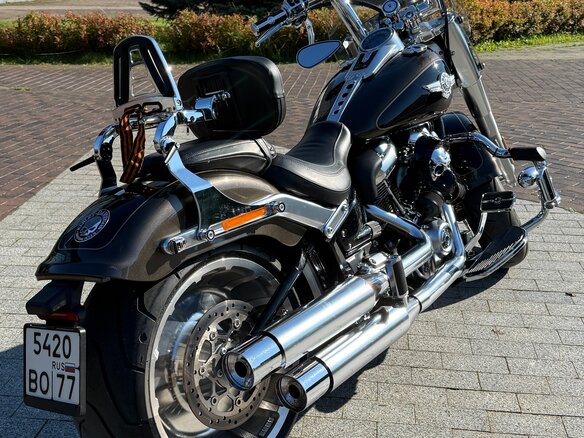 2020 Harley-Davidson Fat Boy, коричневый, 2450000 рублей - вид 6