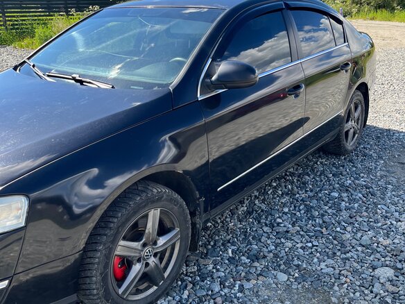 2007 Volkswagen Passat B6, чёрный, 550000 рублей - вид 3