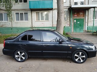 2008 Hyundai Accent ТагАЗ II, чёрный, 370000 рублей, вид 5