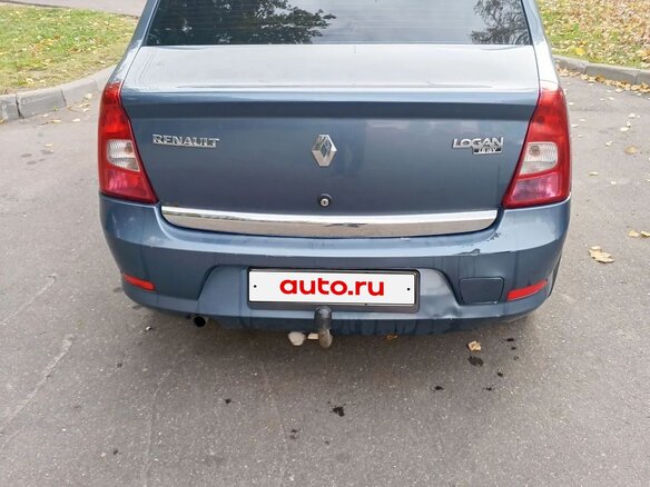 2011 Renault Logan I Рестайлинг, синий, 550000 рублей - вид 1