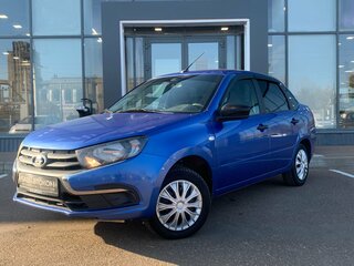 2018 Lada (ВАЗ) Granta I Рестайлинг, синий, 525000 рублей, вид 2