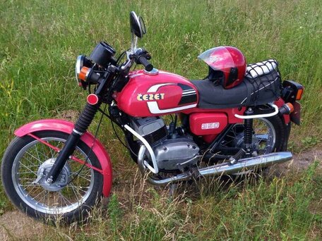 1986 CZ 350, красный, 520000 рублей, вид 2