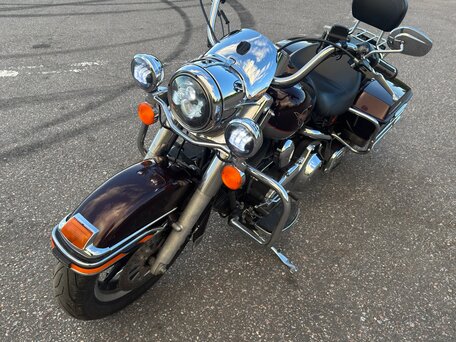 2007 Harley-Davidson Road King, пурпурный, 750000 рублей, вид 4