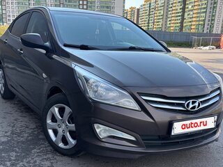2015 Hyundai Solaris I Рестайлинг, коричневый, 1000060 рублей, вид 4