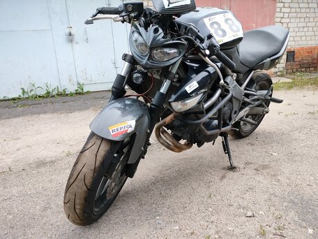 2009 Kawasaki ER-6N, чёрный, 300000 рублей, вид 1