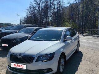 2014 Skoda Superb DSG II Рестайлинг, белый, 2100000 рублей, вид 2