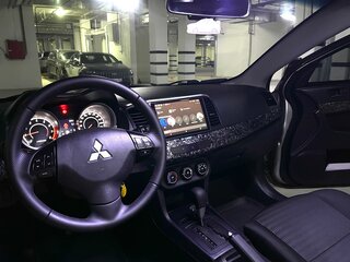2012 Mitsubishi Lancer X Рестайлинг, серебристый, 1000000 рублей, вид 4