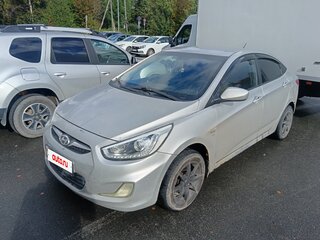 2013 Hyundai Solaris I, серебристый, 435000 рублей, вид 1