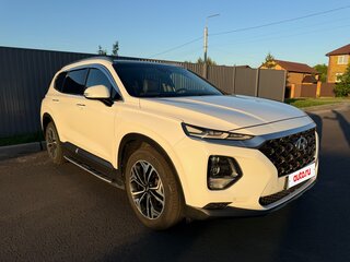 2018 Hyundai Santa Fe IV, белый, 2500000 рублей, вид 4