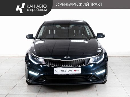2019 Kia Optima IV Рестайлинг, синий, 1790000 рублей, вид 2