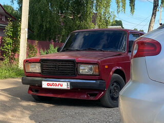2008 Lada (ВАЗ) 2107, пурпурный, 95000 рублей, вид 2