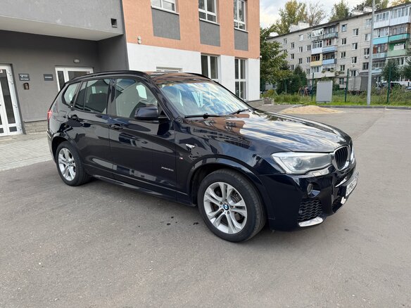 2016 BMW X3 20i xDrive II (F25) Рестайлинг, синий, 1600000 рублей - вид 2