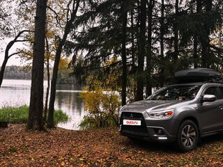 2014 Mitsubishi ASX I Рестайлинг, серый, 1370000 рублей, вид 3