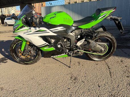2014 Kawasaki ZX-6 Ninja, зелёный, 700000 рублей, вид 5