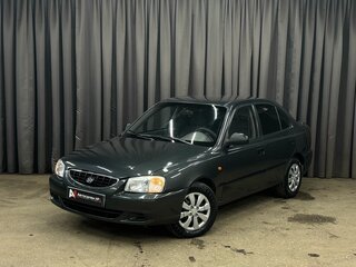 2008 Hyundai Accent ТагАЗ II, чёрный, 274888 рублей, вид 1