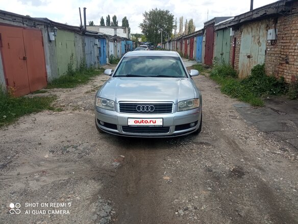 2004 Audi A8 II (D3), серебристый, 700000 рублей