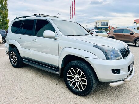 2008 Toyota Land Cruiser Prado 4-speed 120 Series Рестайлинг, серебристый, 2185000 рублей, вид 4