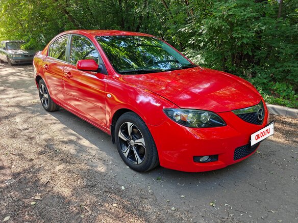 2007 Mazda 3 I (BK) Рестайлинг, красный - вид 2