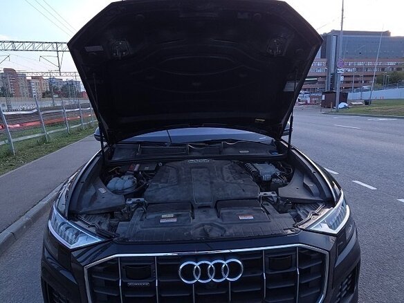 2021 Audi Q8 45 TDI I (4M), чёрный - вид 12