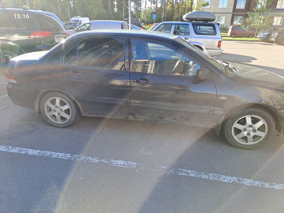 2007 Mitsubishi Lancer IX Рестайлинг, чёрный - вид 1