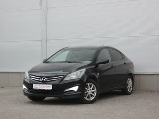 2014 Hyundai Solaris I Рестайлинг, чёрный, 807000 рублей, вид 1