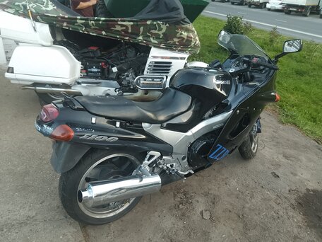 1998 Kawasaki ZZR 1100, чёрный, 300000 рублей, вид 3