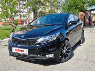 2017 Kia Rio III Рестайлинг, чёрный, 1195000 рублей, вид 4
