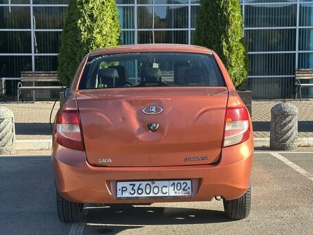 2014 Lada (ВАЗ) Granta I, оранжевый, 325000 рублей, вид 5