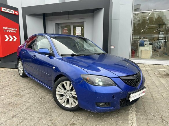 2007 Mazda 3 I (BK) Рестайлинг, синий