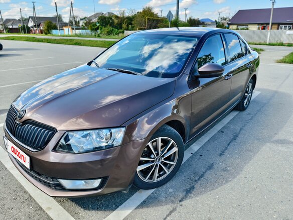 2016 Skoda Octavia III (A7), коричневый, 1385000 рублей