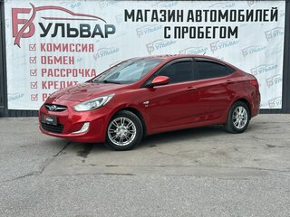 2012 Hyundai Solaris I, красный, 829000 рублей, вид 3